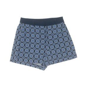 Forever 21 Blue Patterned High-Waisted Shorts